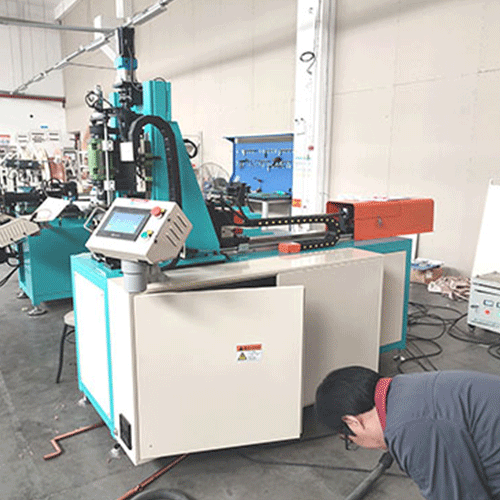 CNC Tube Hole Punching And Collar Forming Machine PM-50