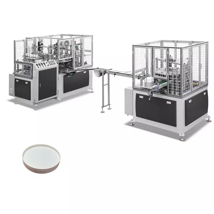 Ice Cream Cup Paper Lid Forming Machine Paper Cup Lids Cover Making Machine Send to Chile