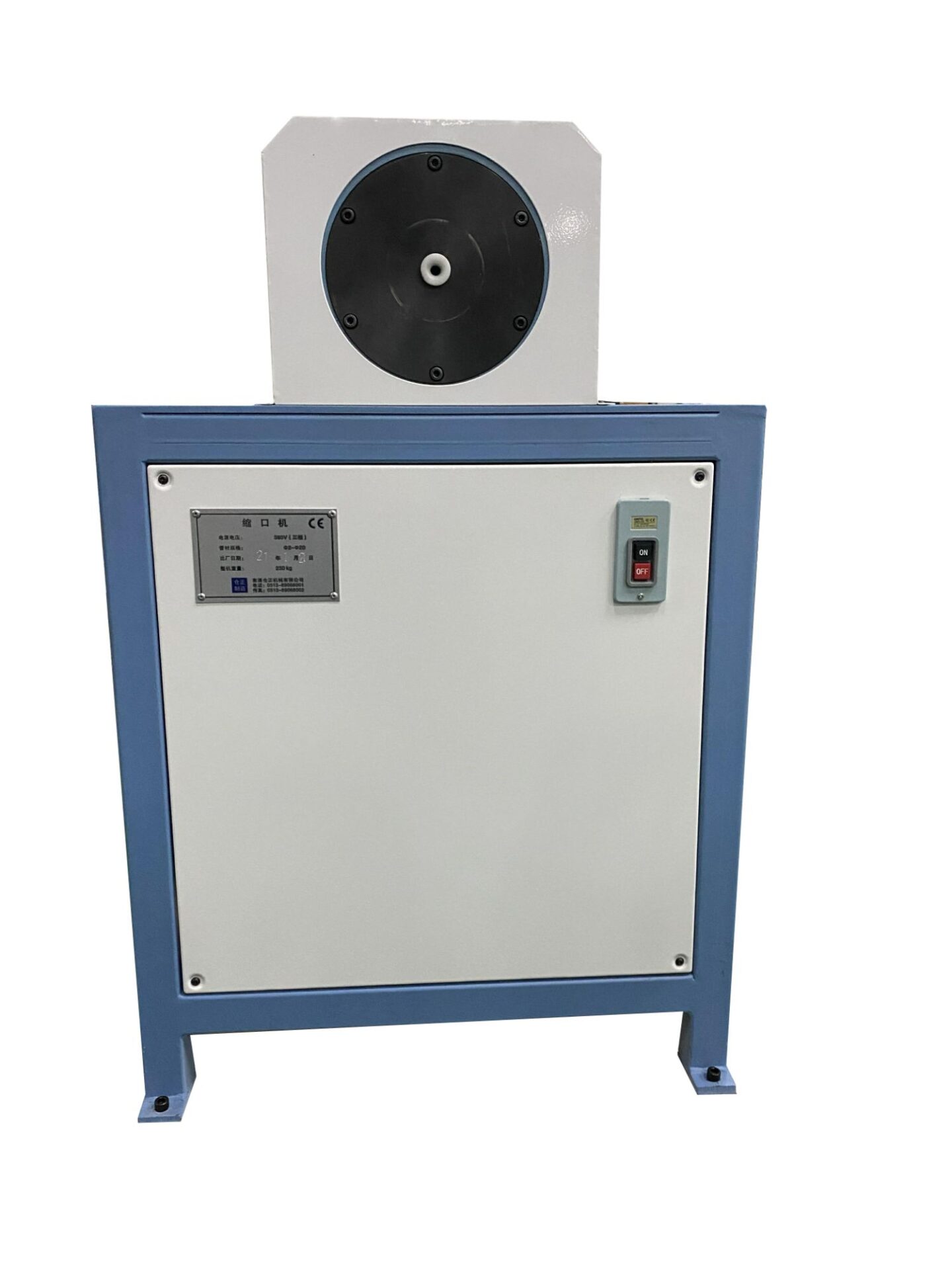 Condenser Evaporator Steel Bundy Aluminum Copper Pipe Tube Swaging Shrinking Necking End Forming Machine Send to India