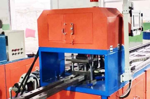 CNC Automatic Hydraulic Square Pipe Tube Hole Sheet Metal Punching Machine For Dome Climbing Frame Send to Russia