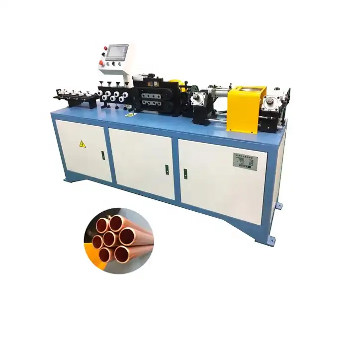 Copper Aluminum Bundy Pipe Tube Straightening and Chip-less Cutting Machine Send to Portugal