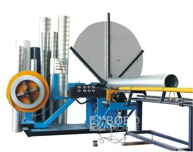 HVAC Spiral Aluminum Flexible Duct Forming Machine Send to South Korea