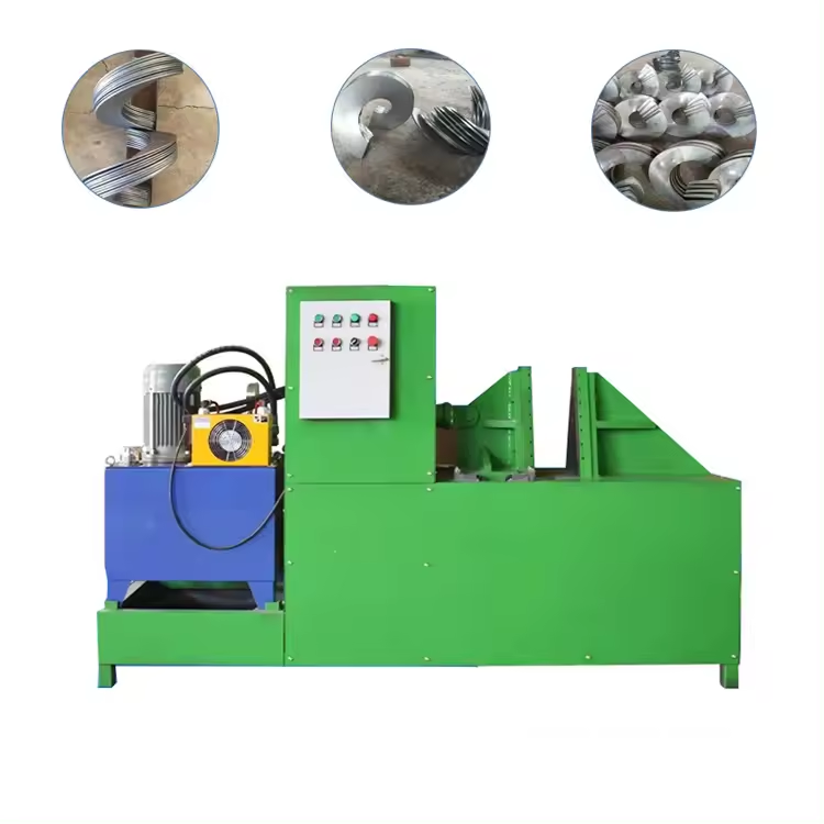 Sectional Helical Spiral Auger Blade Screw Flight Hydraulic Press Cold Rolling Forming Qualified Machine Send to Kyrgyzstan