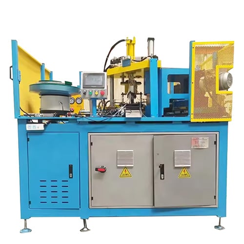 Automatic Integrated Copper Elbow Fitting Feeding Forming and Bevelling Machine