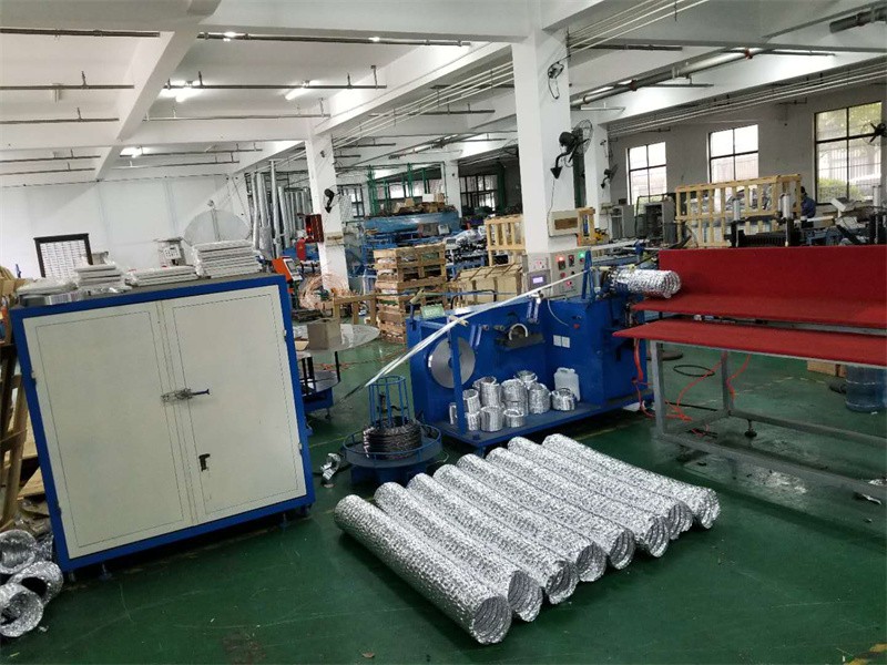 Wire Reinforced Aluminum Flexible Duct Machine AFD-600 Series