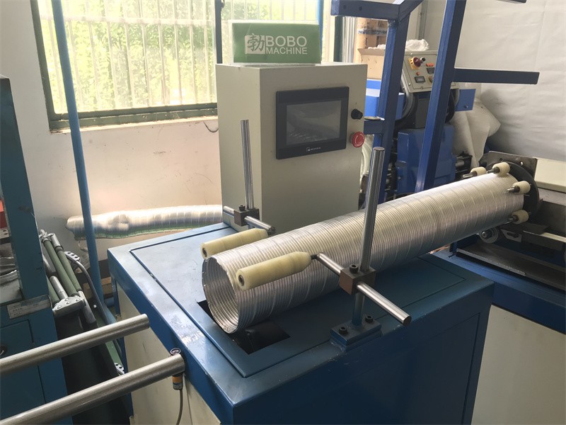 Double Layer Flexible Aluminum Duct Machine
