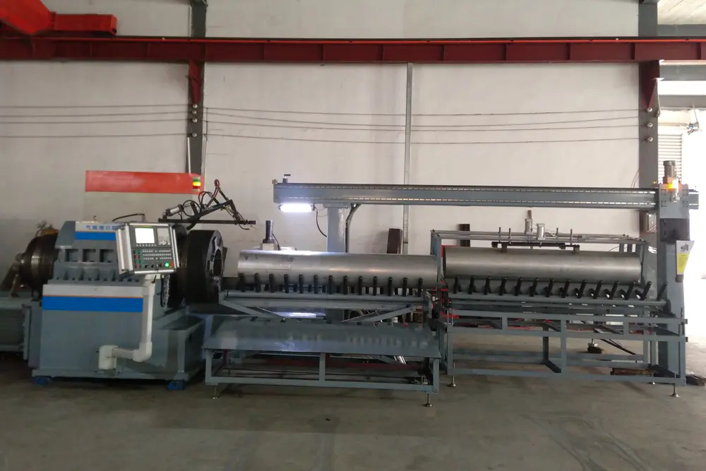 CNC Hot Heat Pipe Spinning Machine For Gas Fire Extinguisher Cylinder Bottom End Shrinking