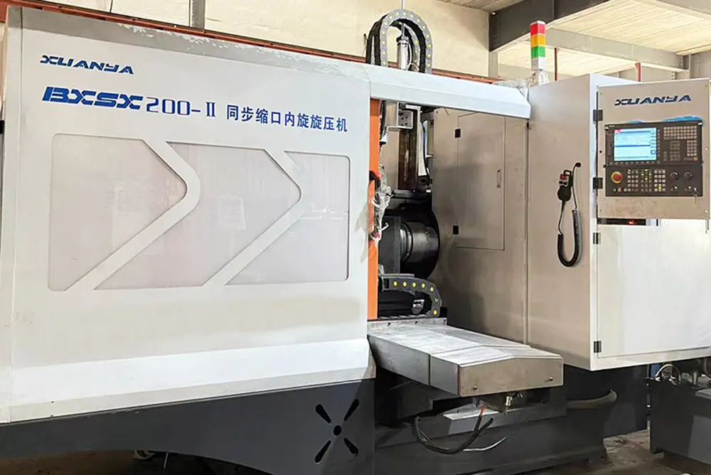 CNC Metal Tube End Thinning Heat Spinning Lathe Machine For Cookware Kitchen Pot