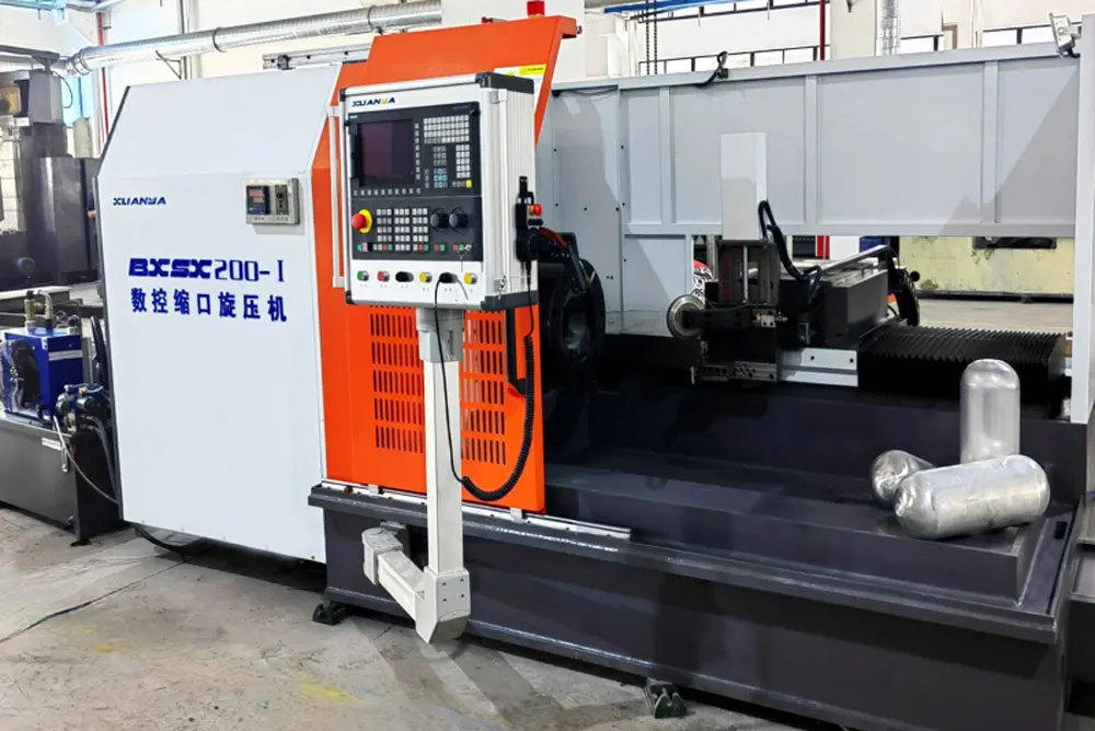 CNC Metal Tube End Thinning Heat Spinning Lathe Machine For Cookware Kitchen Pot